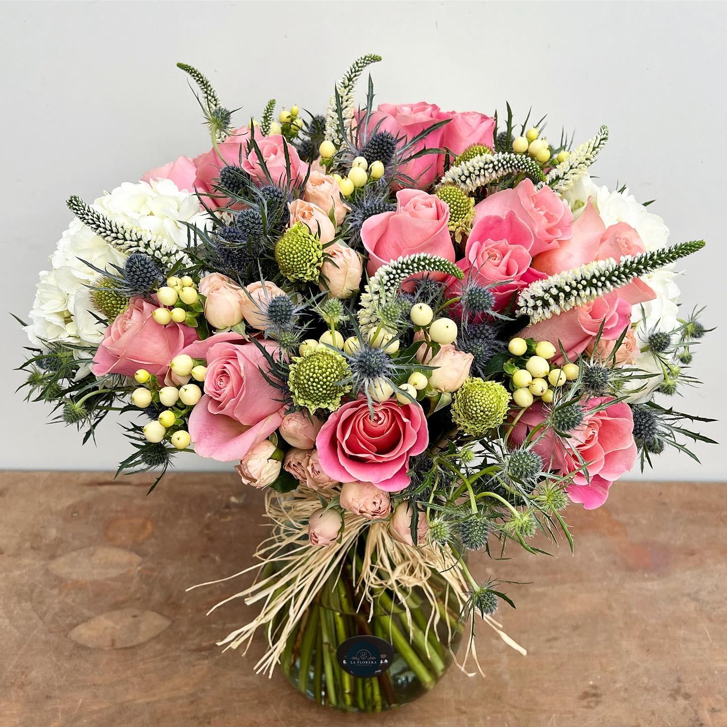 FLORERO DELUXE XXL TONOS ROSADOS