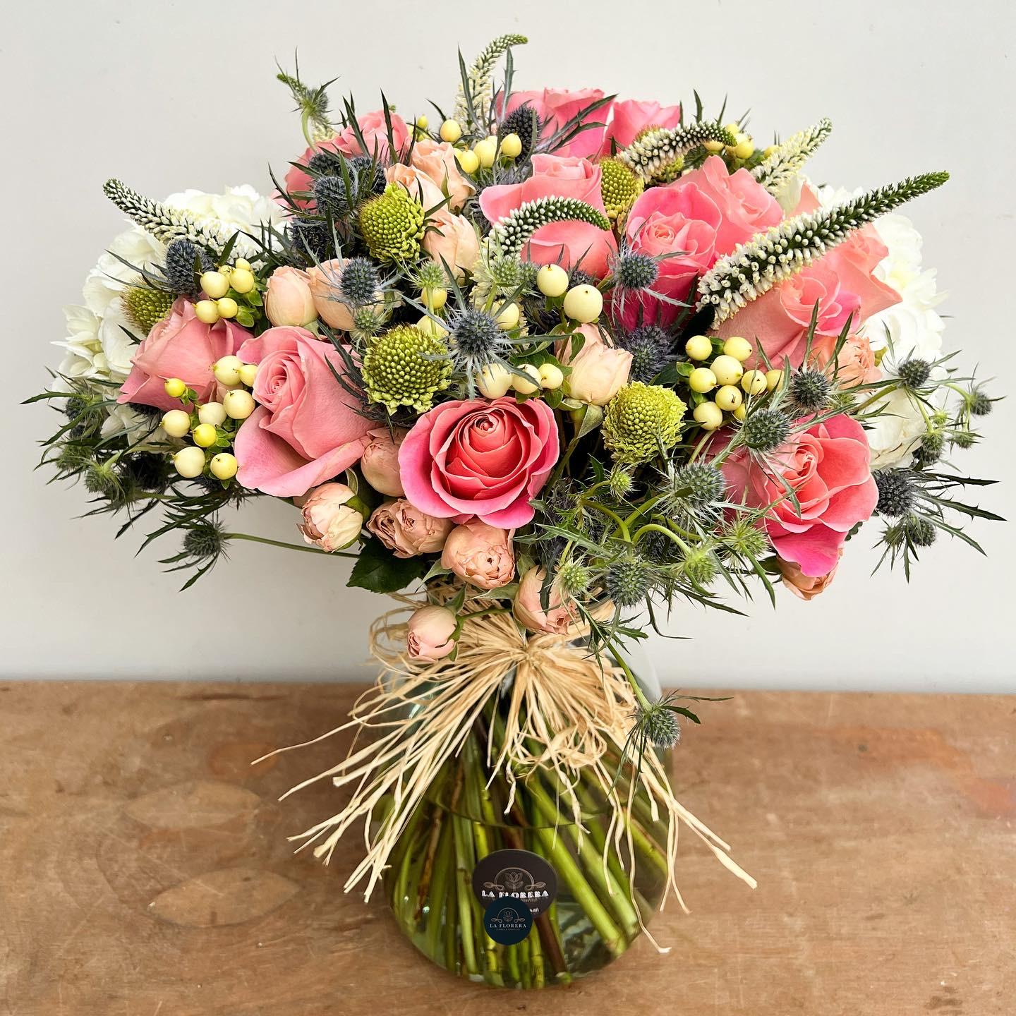 FLORERO DELUXE XXL TONOS ROSADOS