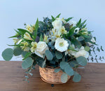 CANASTO MEDIANO TONOS BLANCO-VERDE