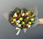 RAMO TULIPANES MIX COLOR 30 VARAS