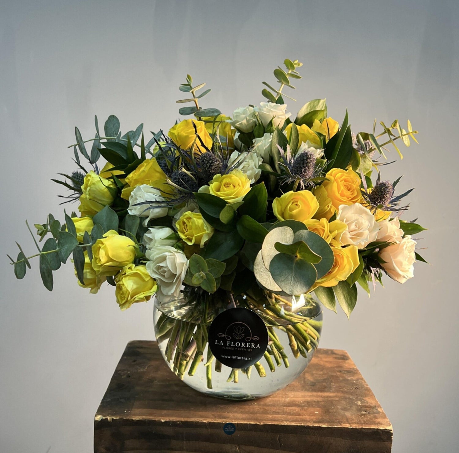 PECERA CENTRO MESA AMARILLO