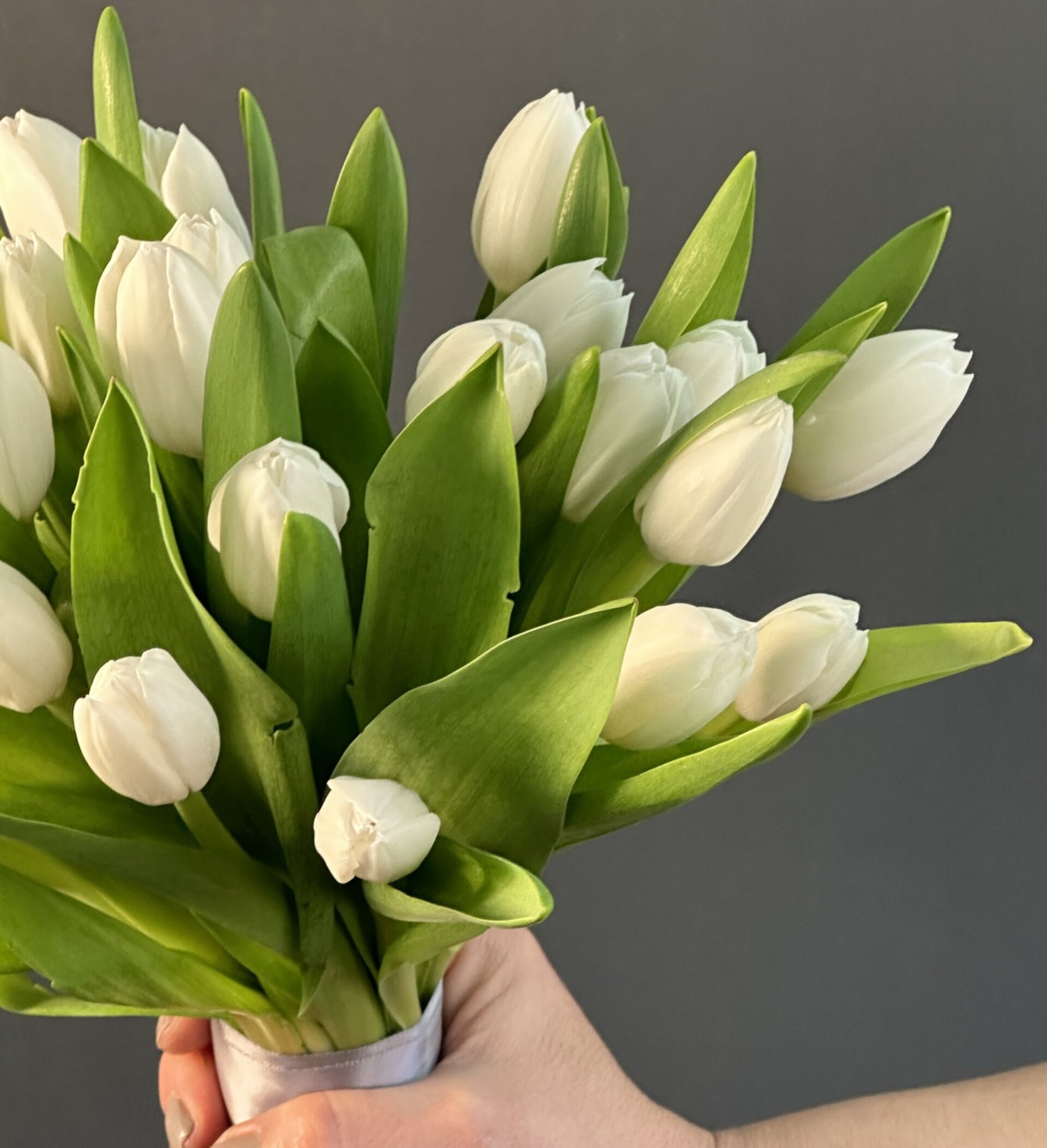 RAMO DE NOVIA TULIPANES BLANCOS