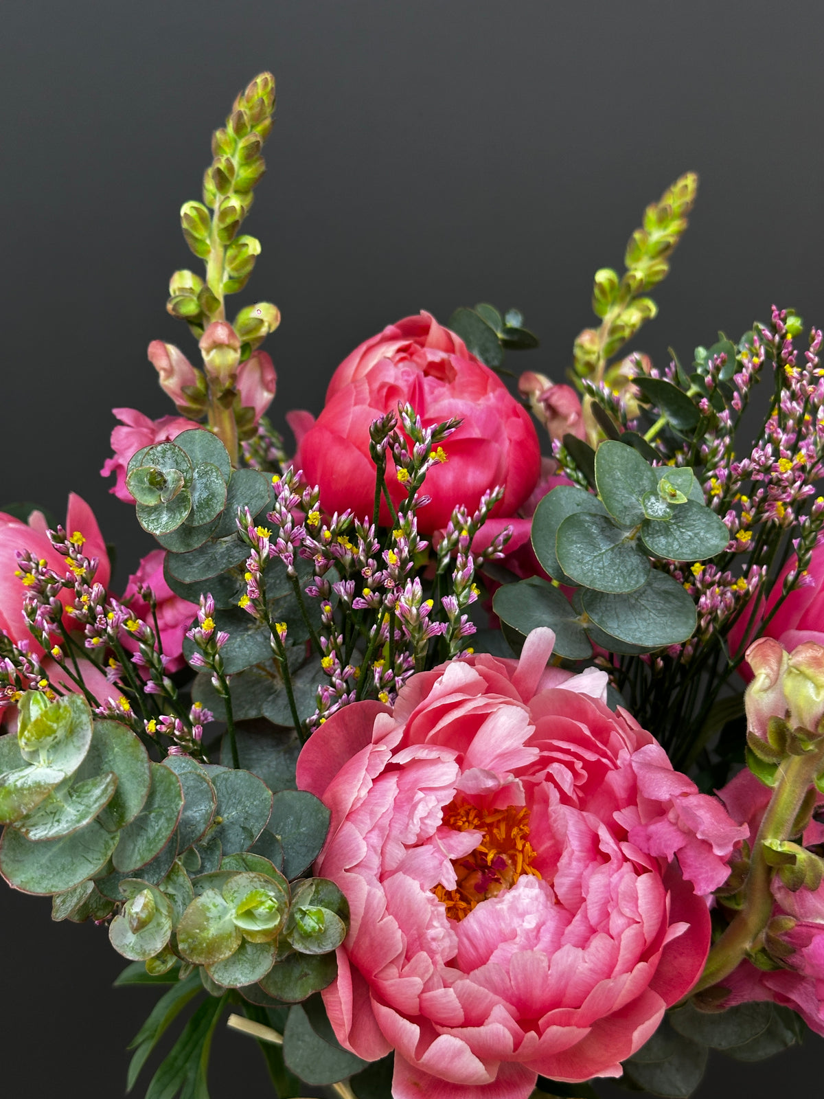 FLORERO PEONIA CORAL GRANDE