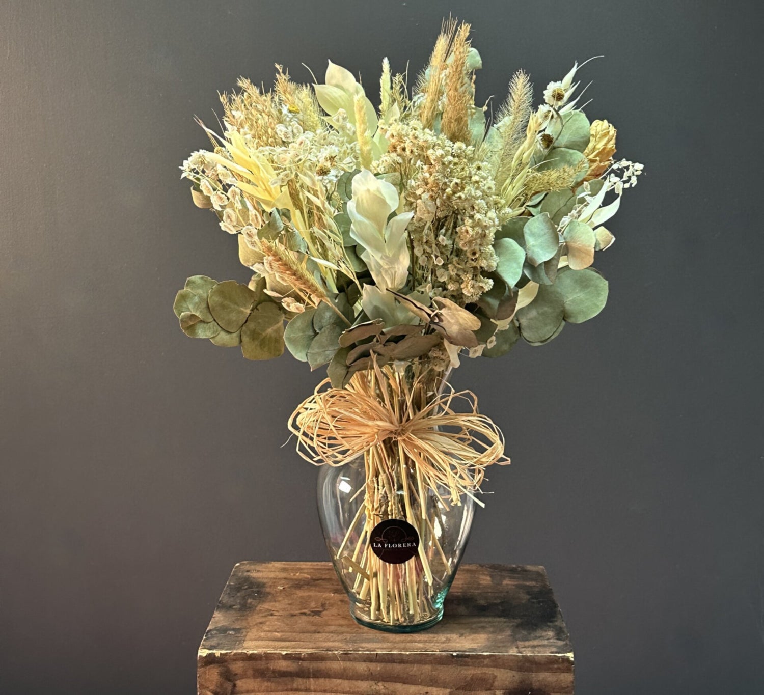 FLORERO FLORES SECAS CREAM