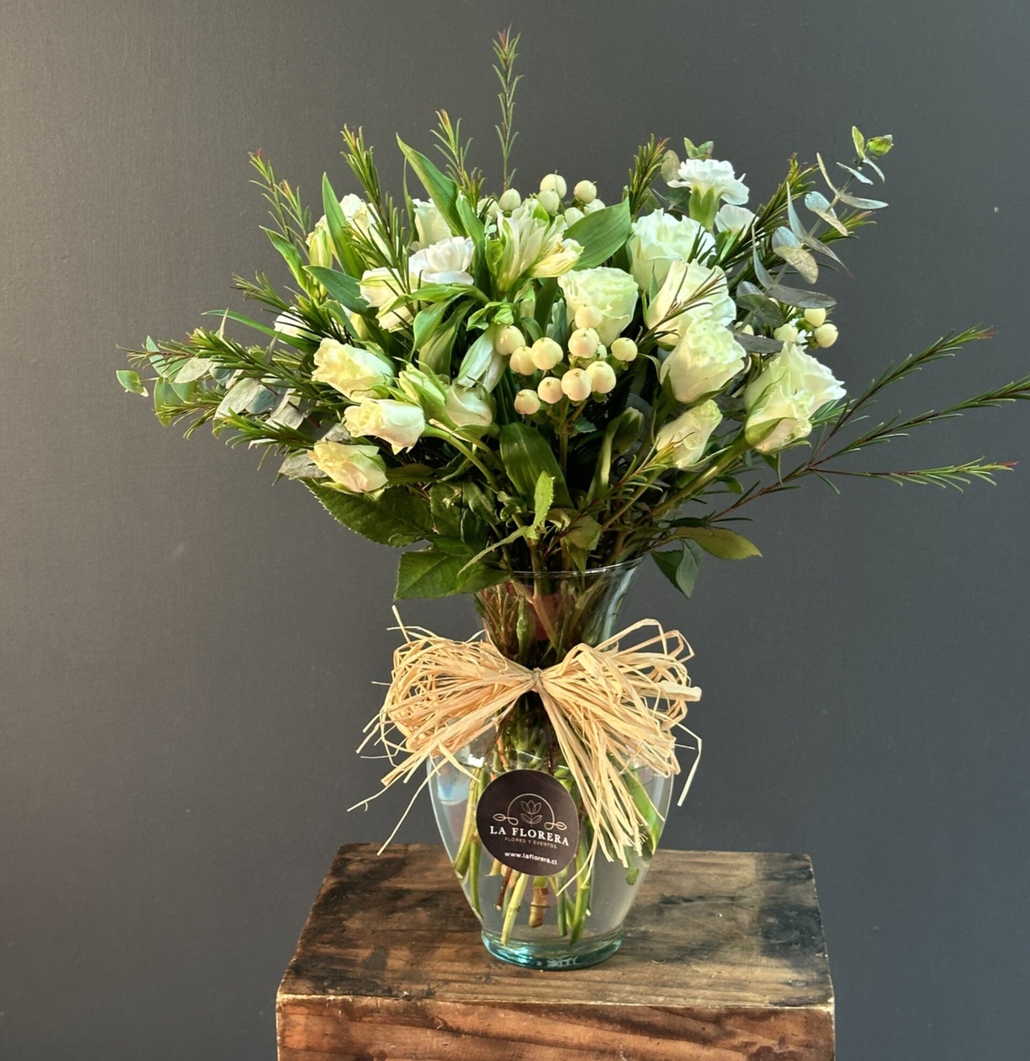 FLORERO CAMPESTRE BLANCO