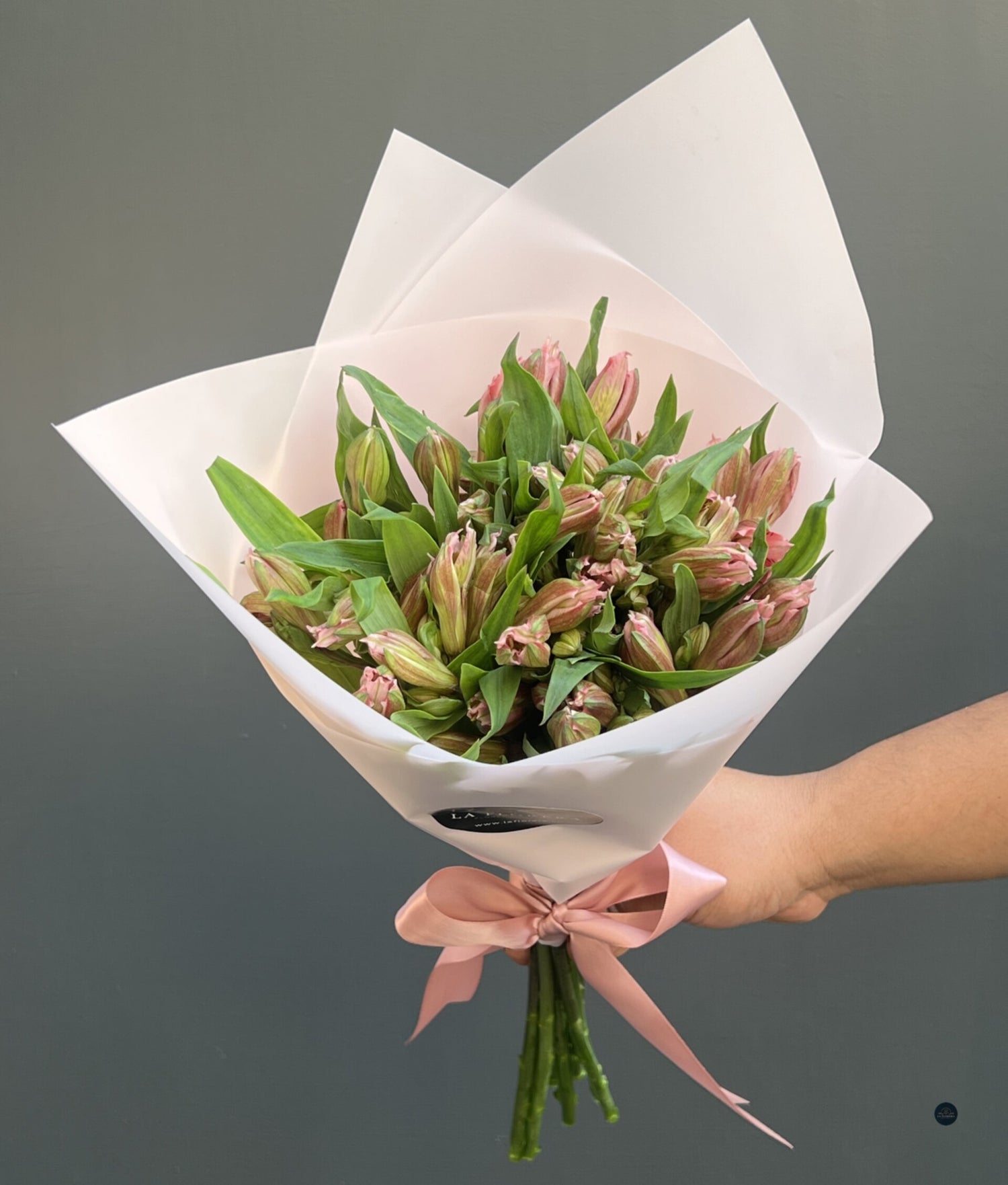 RAMO ALSTROEMERIAS  ROSADAS / 10 VARAS