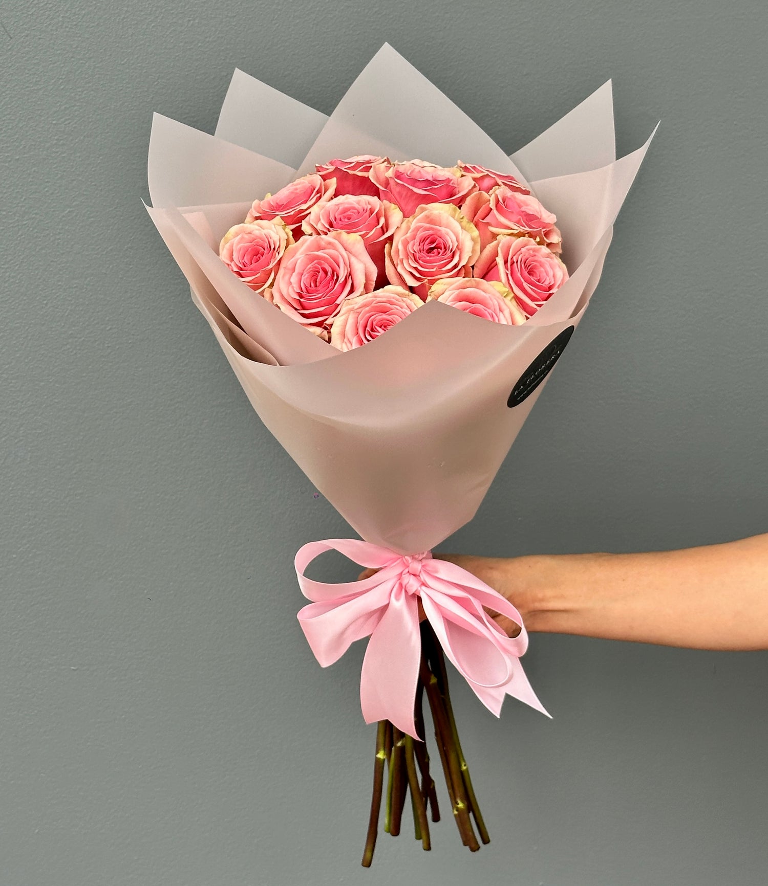 RAMO DE ROSAS ROSADAS 12 VARAS