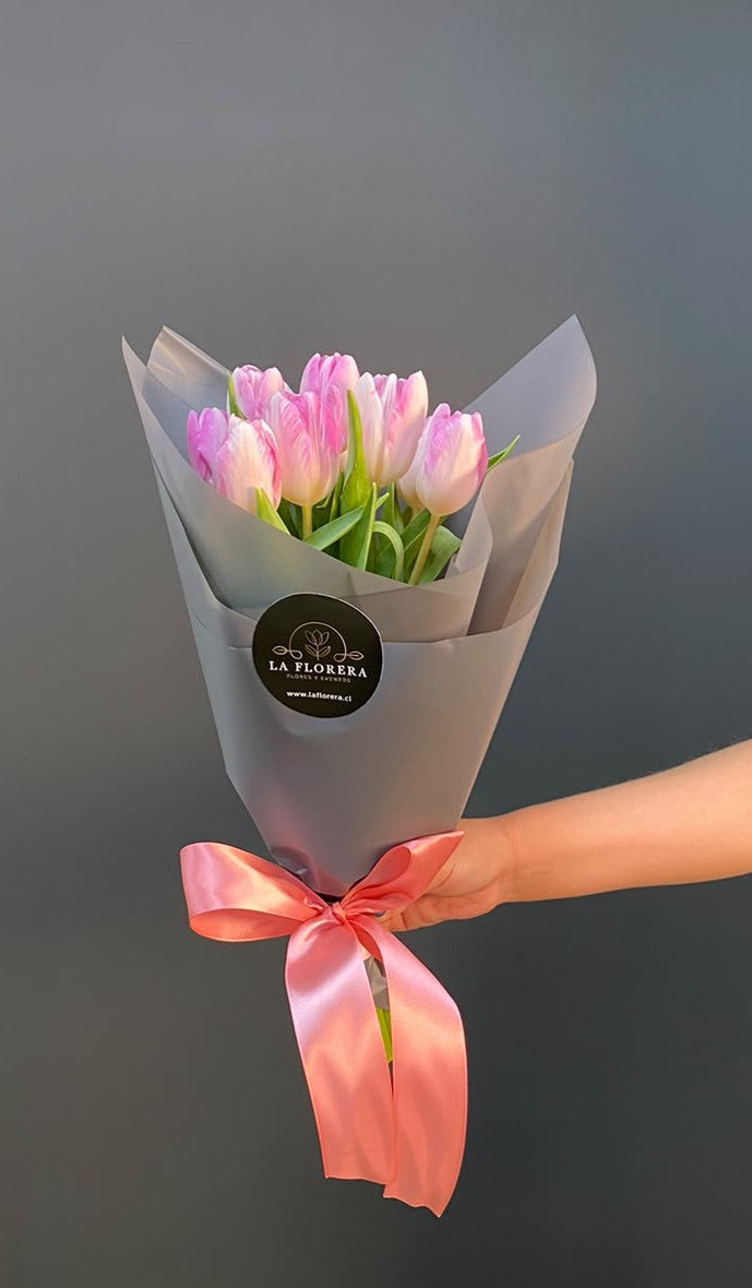 RAMO TULIPANES ROSADOS CLAROS 10 VARAS