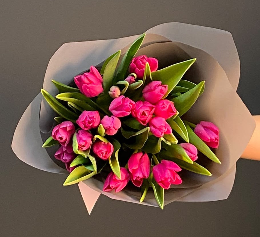 RAMO TULIPANES FUCSIA 20 VARAS