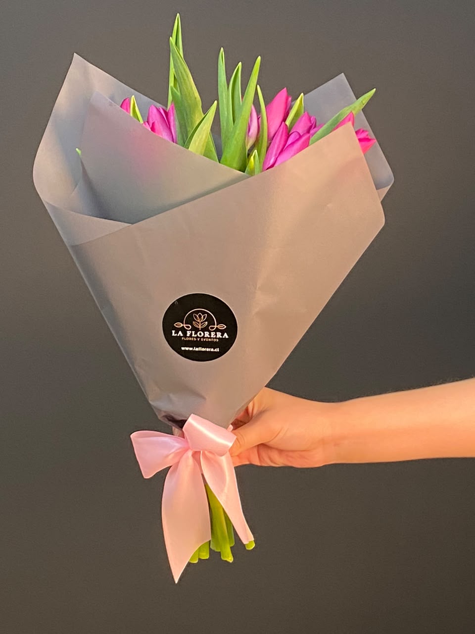 RAMO TULIPANES FUCSIA 10 VARAS