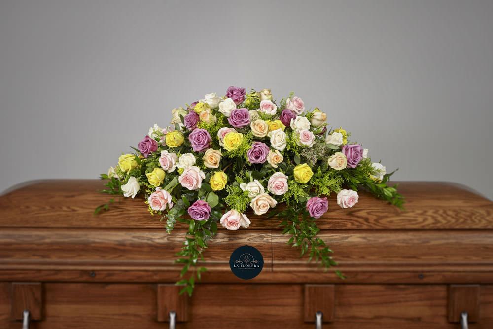 CUBRE URNA 100 ROSAS ALEGRE