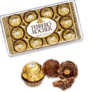 Bombones Ferrero Rocher Caja de 12 Unid. 150 gr